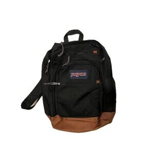 JanSport Cool Student 3 Section School Backpack Black Brown